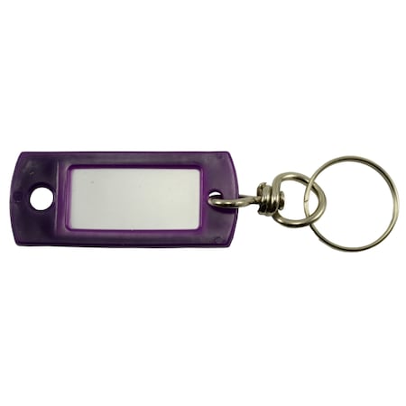 Midwest Fastener Purple Key Tags with Metal Swivels 6PK 35584